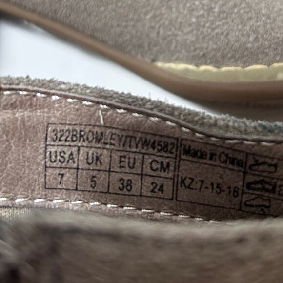 VIONIC Leather Booties Bromley Boots Zipper Ankle Taupe Gray Size 7 - Picture 11 of 15